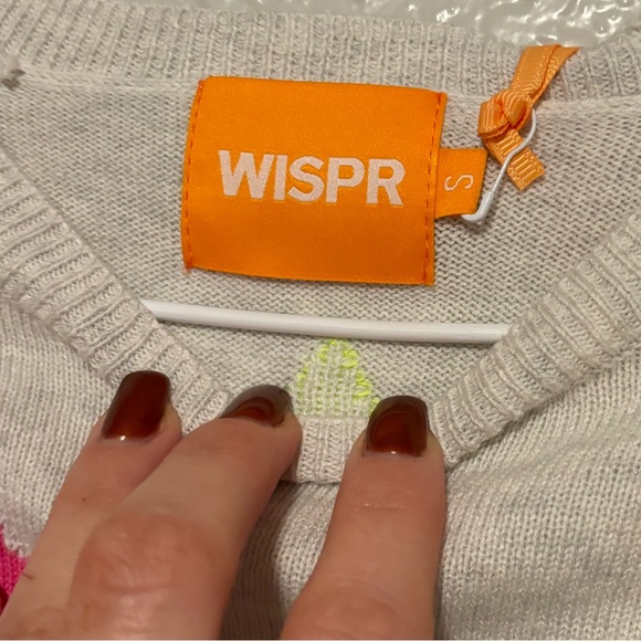 Wispr by Brodie cashmere neon star jumper - Picture 3 of 5